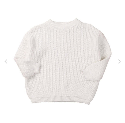 Baby Girls clothing - Chinky knit cotton Jumper - special price