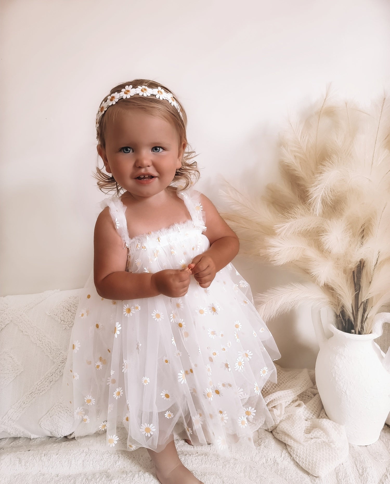 Baby girls daisy tulle dress