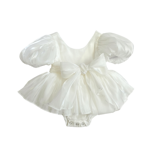 Carolina Organza Romper - White