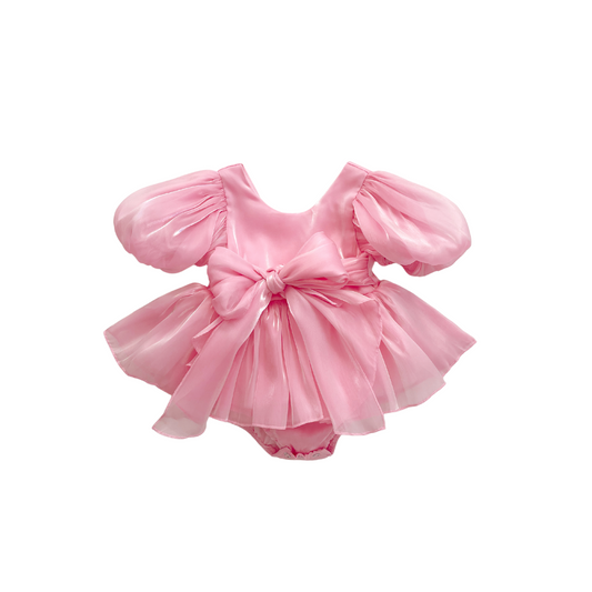 🌺🌺 SPECIAL PRICE - Carolina Organza Romper - Pink- LIMITED TIME